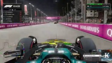 Karl Puranik Commentating and Driving in a F1 esports session