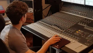 Karl Puranik at the sounddesk